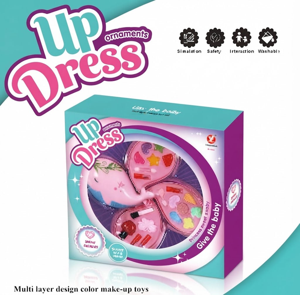 Cosmetic Vanity Playset – Portable Washable Makeup Case