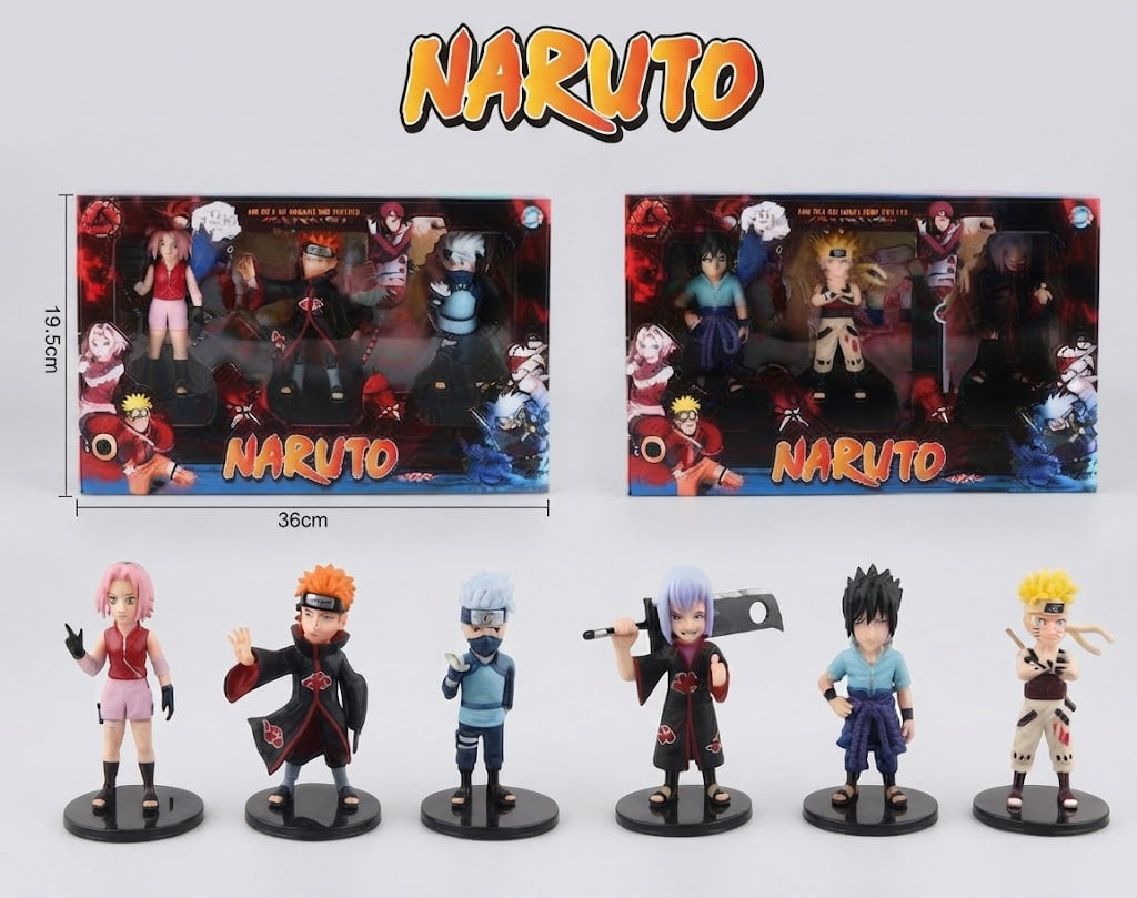 Anime Ninja Figure Set – Collectible Action Character Statues
