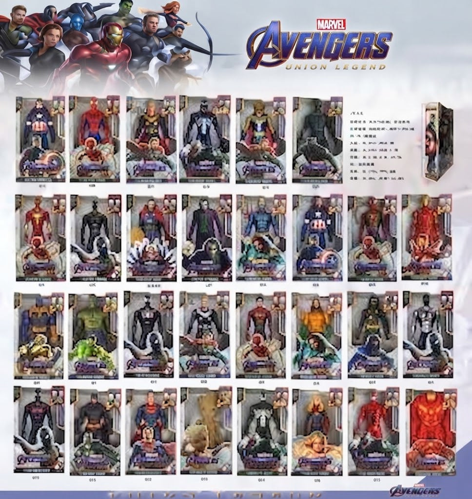 Superhero Battle Action Figure Set – Mega 30-Piece Character Collection