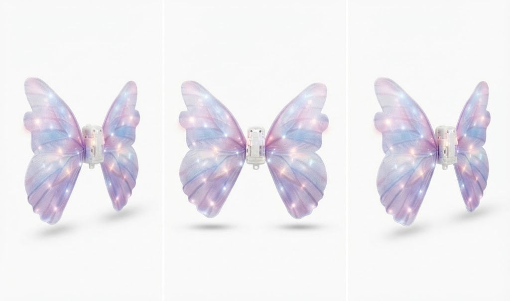 Enchanted LED Butterfly Wings – Wearable Light-Up Dress-Up Wings