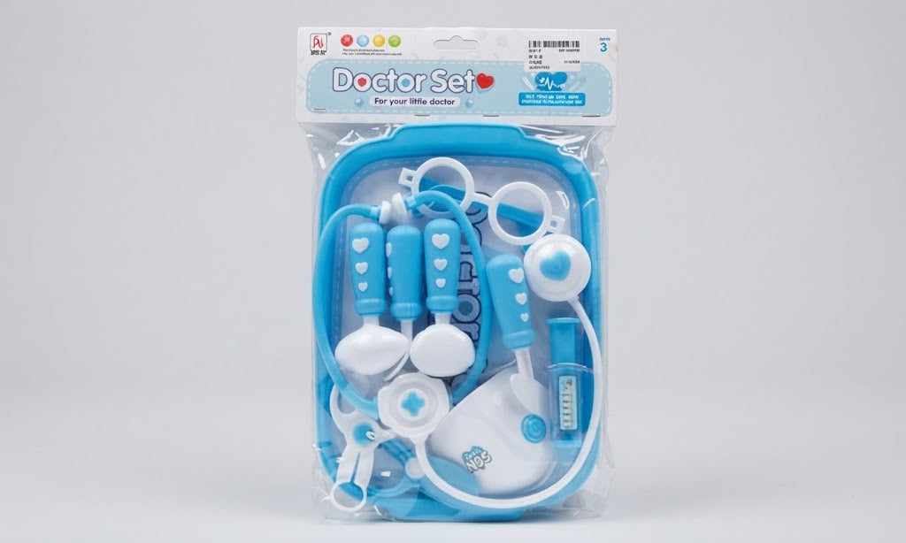 Little Doctor Medical Kit Playset – Blue Portable Care Clinic