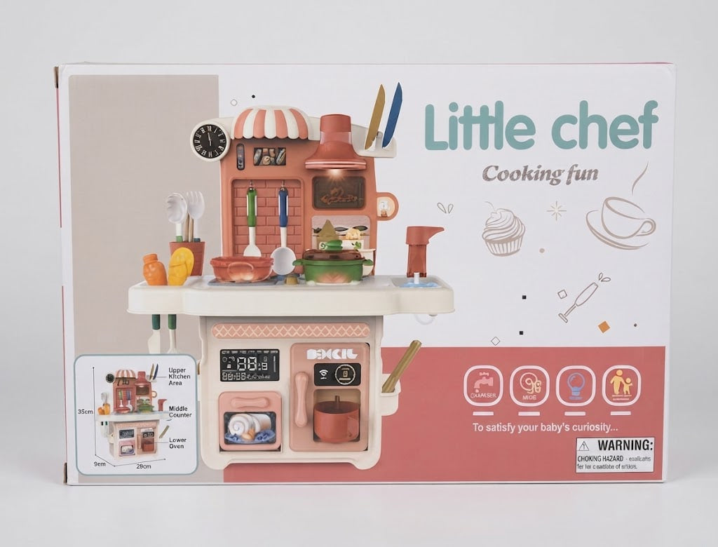 Little Chef Gourmet Cooking Playset – Kitchenware & Cookware Set