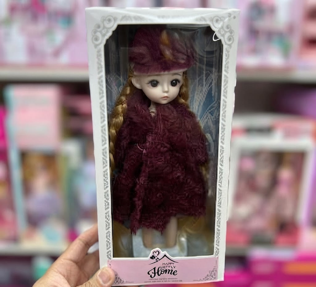 Enchanted Expression 12" Fashion Doll – Detailed 3D Sculpted Face & Poseable Styling Set