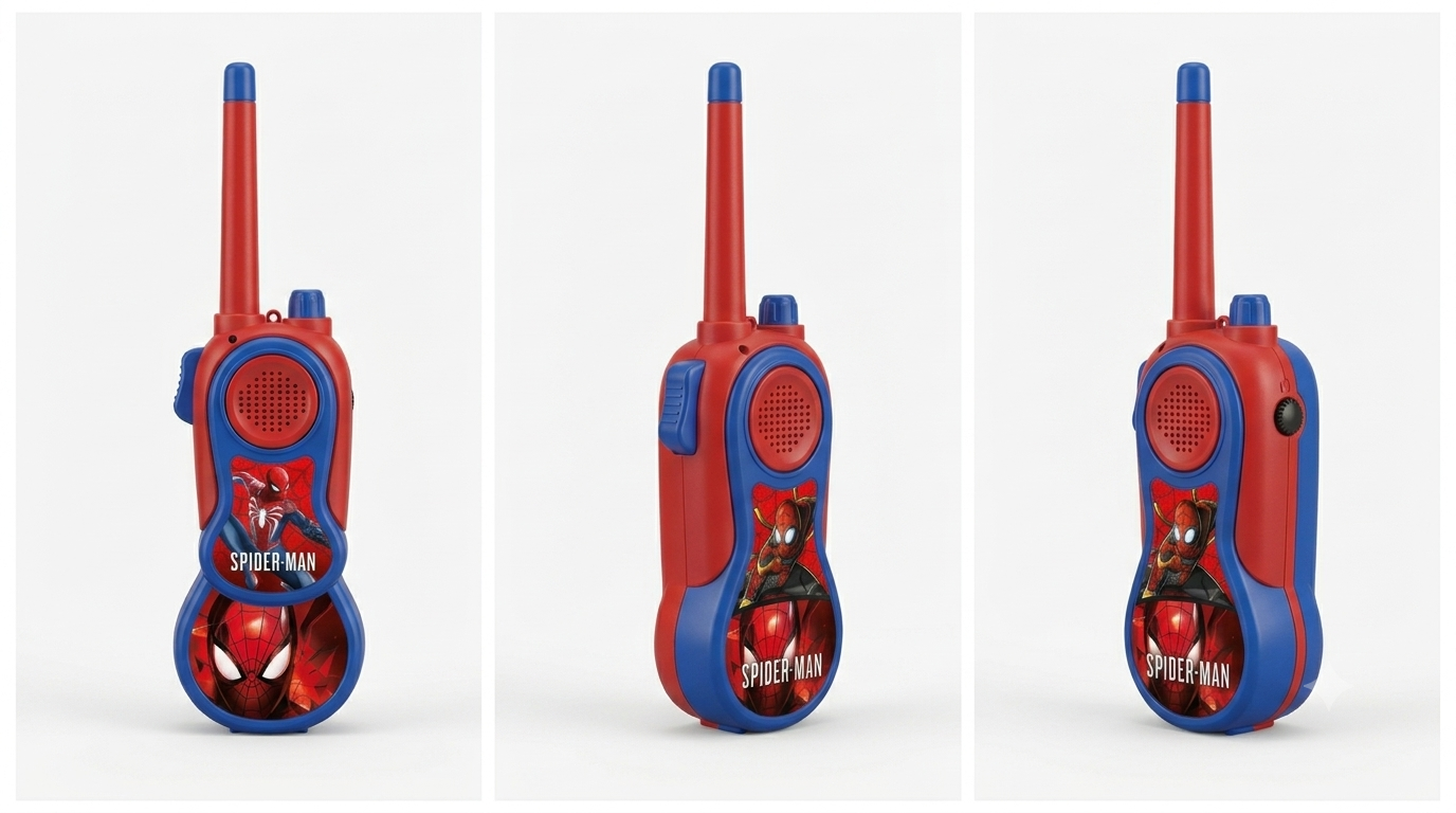 Spider-Man Walkie Talkie 2-Piece Toy Set for Kids