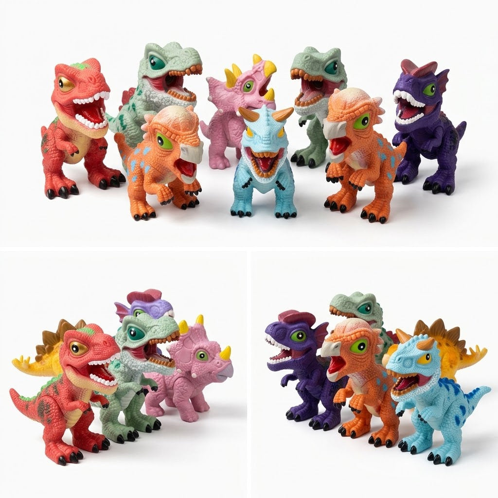 Dinosaur Whistle Toy Set – 6 Pcs | Fun Dinosaur Toys for Kids