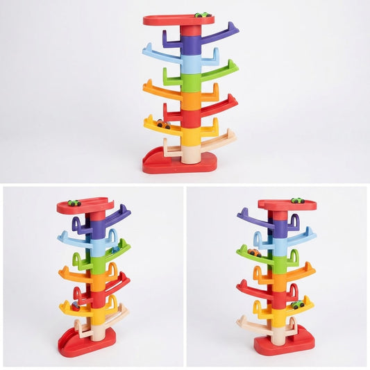 5-Layer Interactive Turn-Around Ball Drop Tower Toy – Activity Center for Toddlers