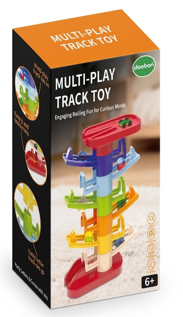 5-Layer Interactive Turn-Around Ball Drop Tower Toy – Activity Center for Toddlers
