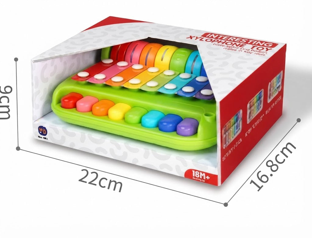 best colorful octave xylophone for kids pakistan, buy 8 note educational toy xylophone online, kids musical instrument xylophone in 2 colors mix