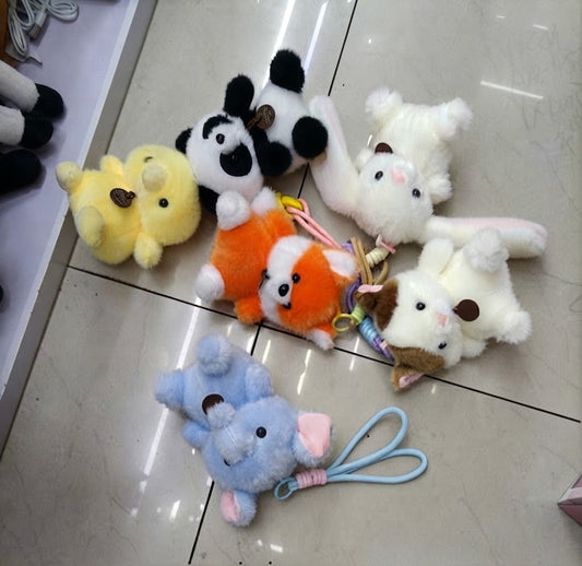 complete 6 piece set 10cm mini plush toys, buy 6 pack small soft plushies online pakistan at wholesale price, 6 piece mini stuffed animals set for party return gifts