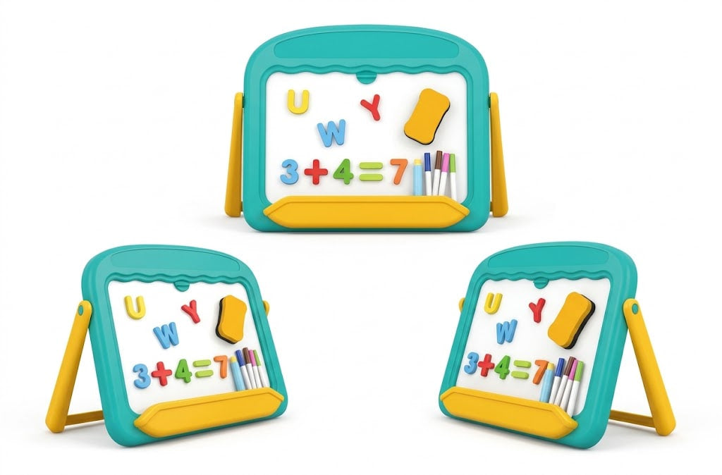 2-in-1 Magnetic Drawing Board – Mess-Free Erasable Writing & Doodle Sketch Pad