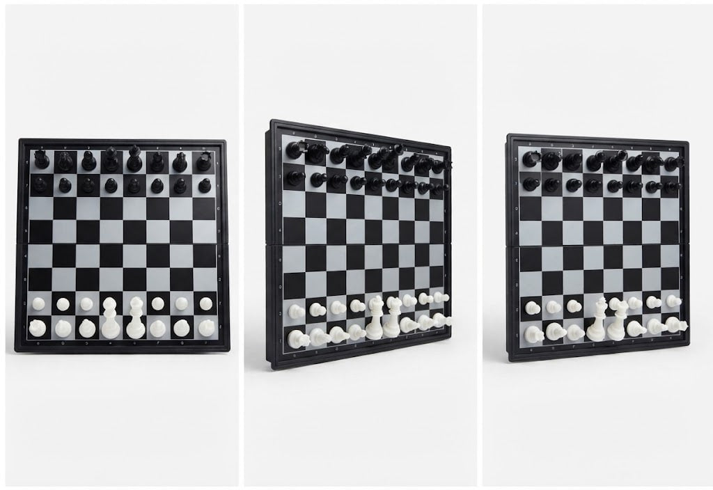 Kids Magnetic Chess Set – Portable Folding Strategy & Logic Board Game