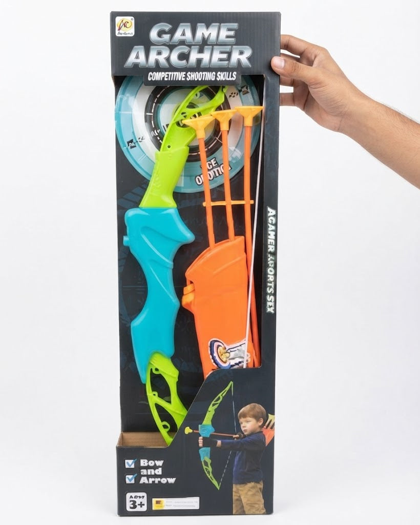 Archer Game Set – Interactive Bow & Suction Arrow Archery Playset for Kids