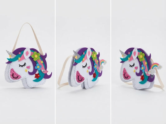 DIY Unicorn Bag Craft Kit – Make Your Own Fashion Sling Bag Activity Set