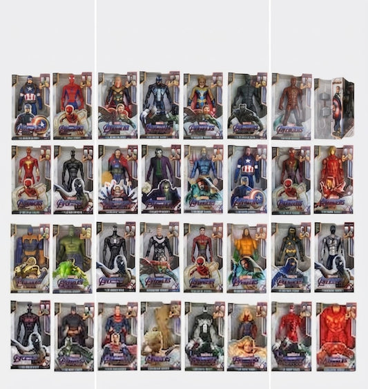 Superhero Battle Action Figure Set – Mega 30-Piece Character Collection