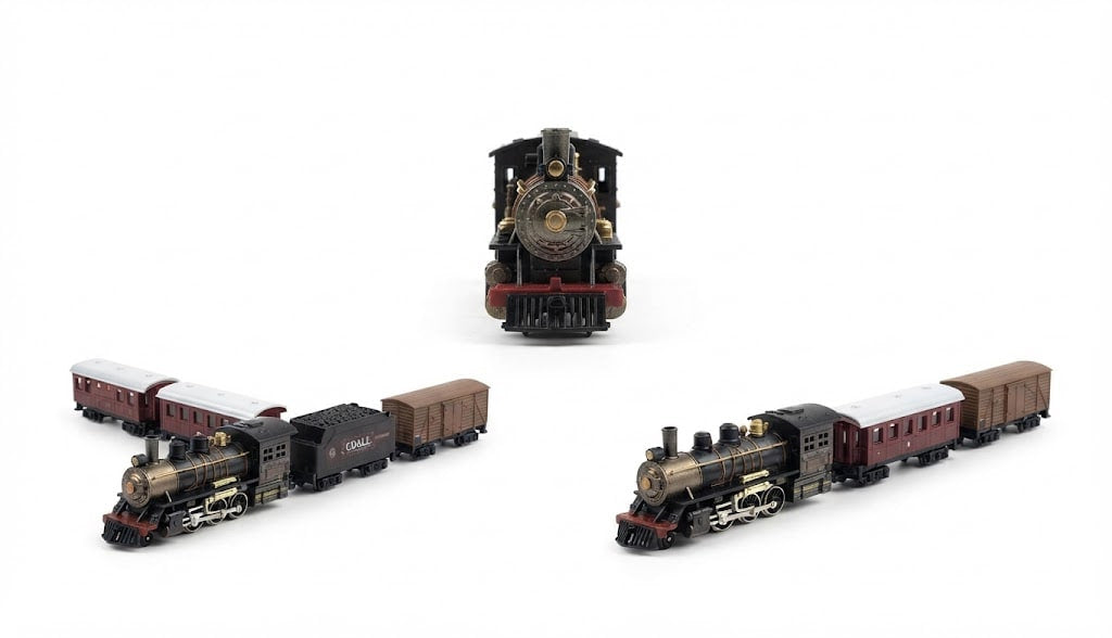 Classic Express Railway Train Set – Motorized Locomotive with Track Layout