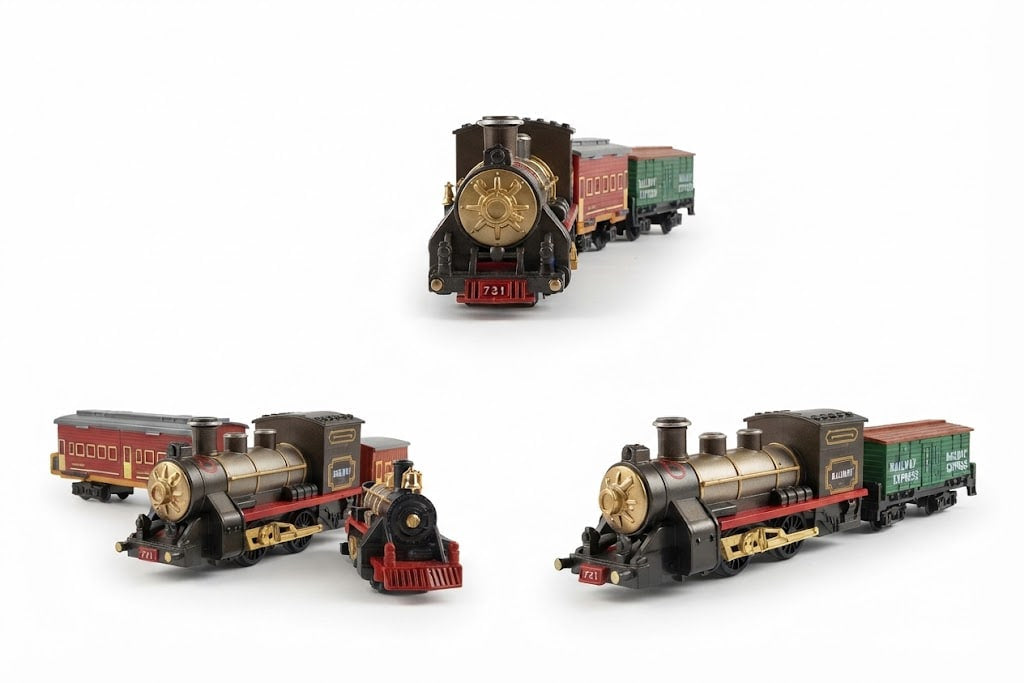 Rechargeable Steam Express Railway Train Set – Interactive Locomotive with Steam Effect