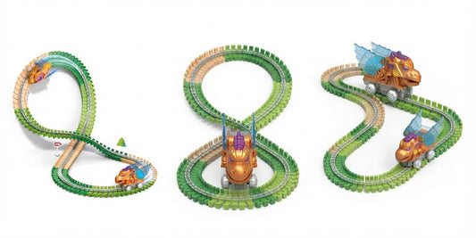 Flexible Dynamic Express Track Playset – 2.1 Meters Bendable Track Circuit
