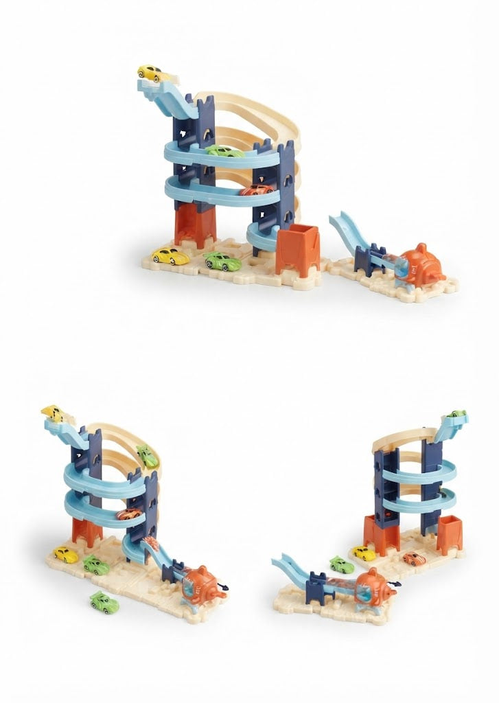 Intergalactic 2-in-1 Space Racing Track Playset – Launch Pad & Gravity Loop Speedway
