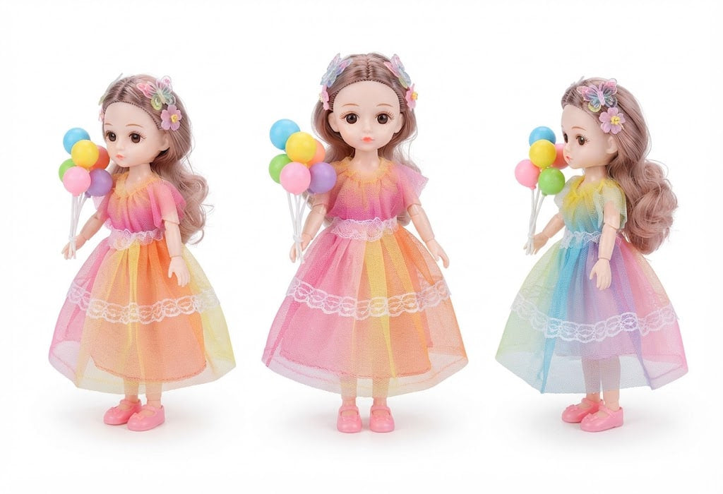 Flexi-Pose Fashion Doll Playset – Articulated Doll with Styling Accessories