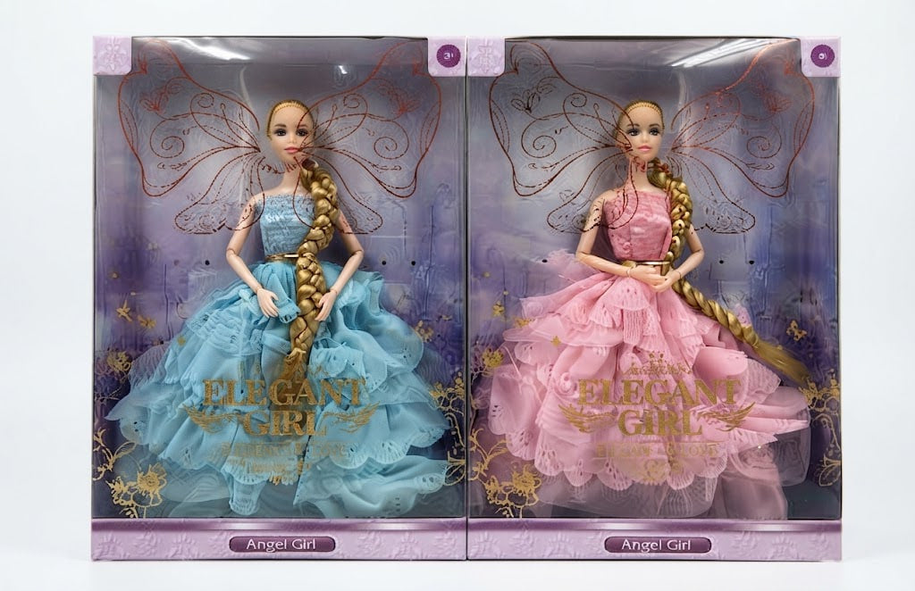 Royal Style 11.5" Fashion Doll Set – Durable Hard-Body Doll with Wardrobe Playset