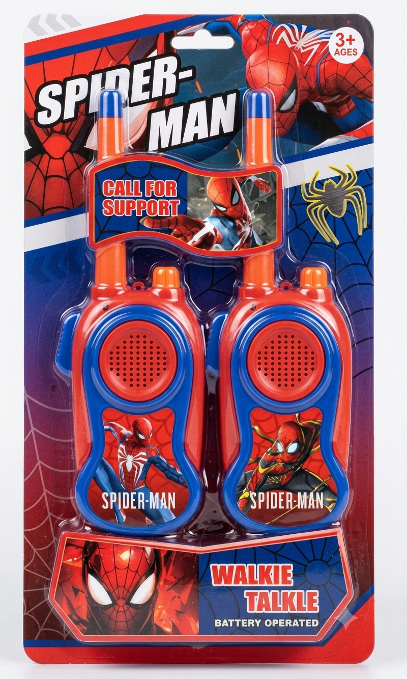 Spider-Man Walkie Talkie 2-Piece Toy Set for Kids